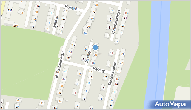 Nieporęt, Jaremy, 20, mapa Nieporęt