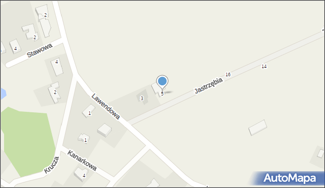 Nikielkowo, Jastrzębia, 5, mapa Nikielkowo