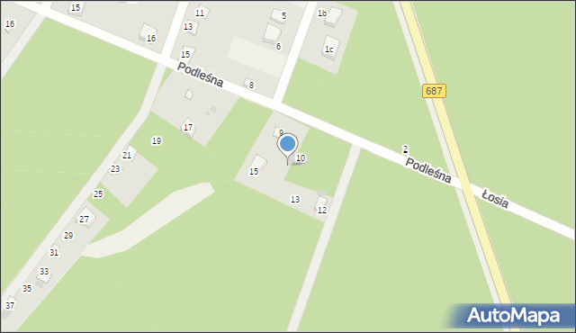 Nowa Łuka, Jałowcowa, 11, mapa Nowa Łuka