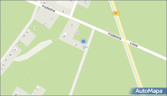 Nowa Łuka, Jałowcowa, 12, mapa Nowa Łuka