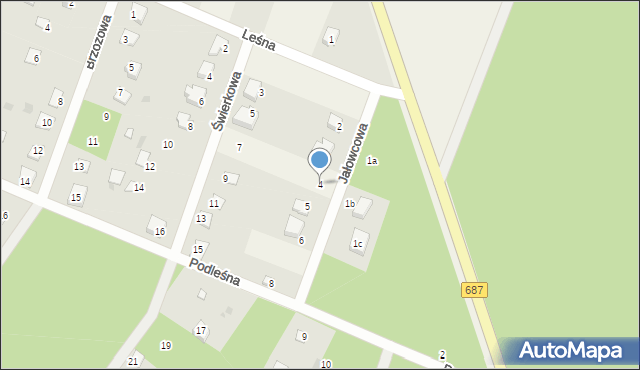 Nowa Łuka, Jałowcowa, 4, mapa Nowa Łuka