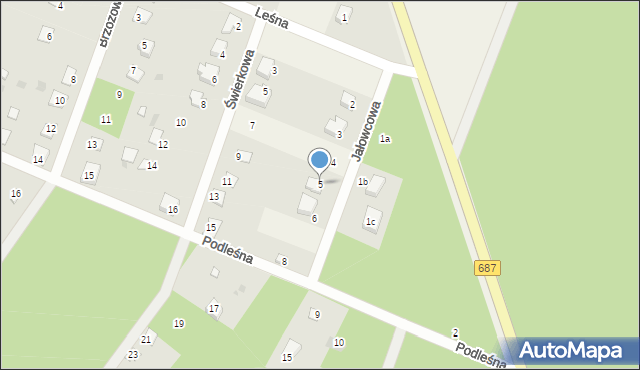 Nowa Łuka, Jałowcowa, 5, mapa Nowa Łuka