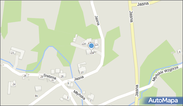 Nowa Ruda, Jasna, 12a, mapa Nowa Ruda