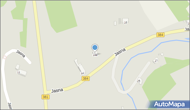 Nowa Ruda, Jasna, 14a, mapa Nowa Ruda