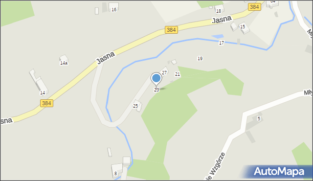 Nowa Ruda, Jasna, 23, mapa Nowa Ruda
