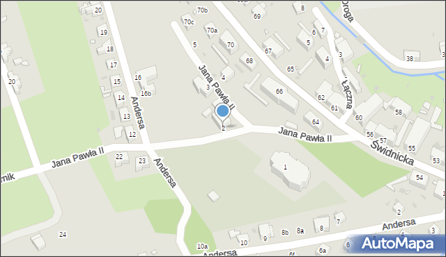 Nowa Ruda, Jana Pawła II, 2, mapa Nowa Ruda