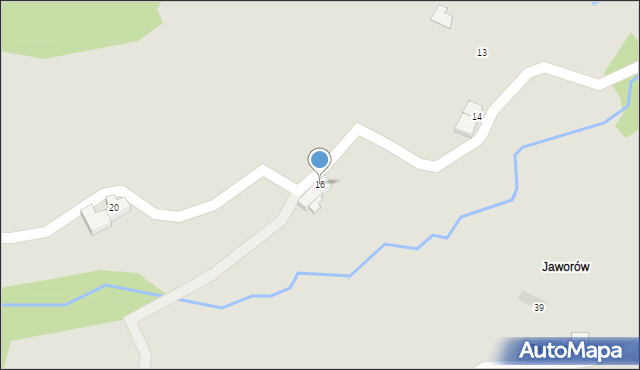 Nowa Ruda, Jawornik, 16, mapa Nowa Ruda