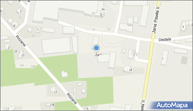 Nowa Wieś, Jana Pawła II, 12a, mapa Nowa Wieś