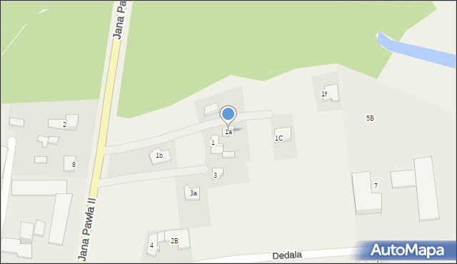 Nowa Wieś, Jana Pawła II, 1a, mapa Nowa Wieś