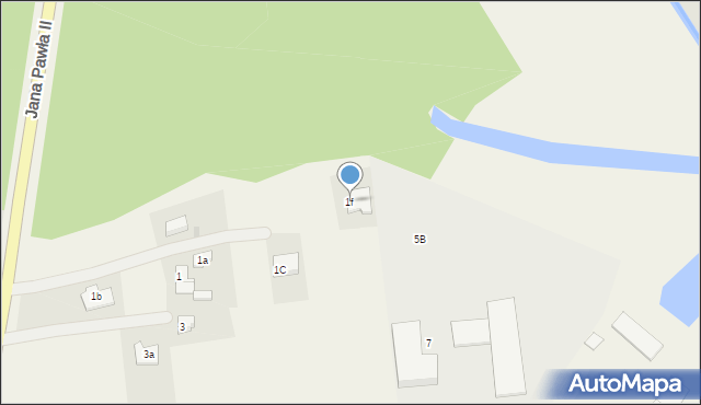 Nowa Wieś, Jana Pawła II, 1f, mapa Nowa Wieś