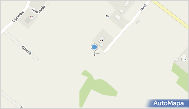 Nowa Wieś Malborska, Jana, 6, mapa Nowa Wieś Malborska