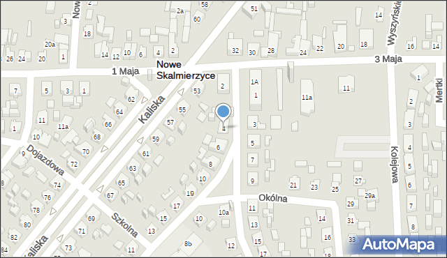 Nowe Skalmierzyce, Jana Pawła II, 4, mapa Nowe Skalmierzyce