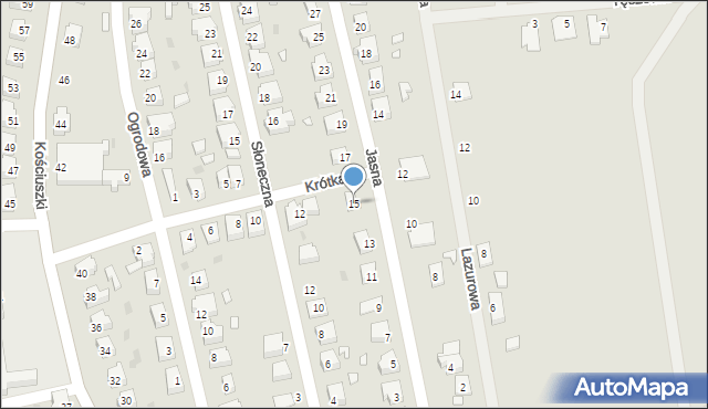 Nowogród Bobrzański, Jasna, 15, mapa Nowogród Bobrzański