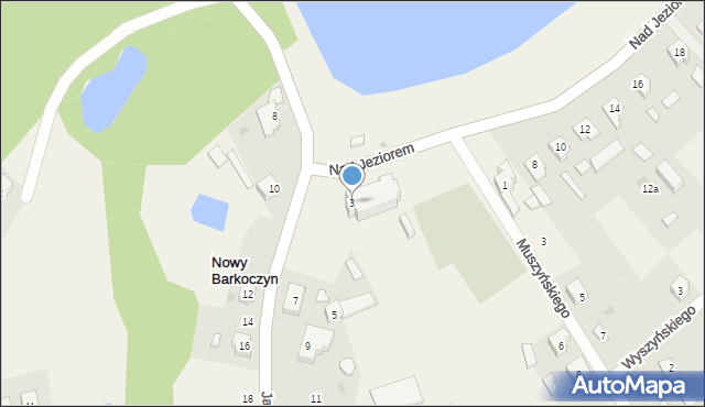 Nowy Barkoczyn, Jana Pawła II, 3, mapa Nowy Barkoczyn