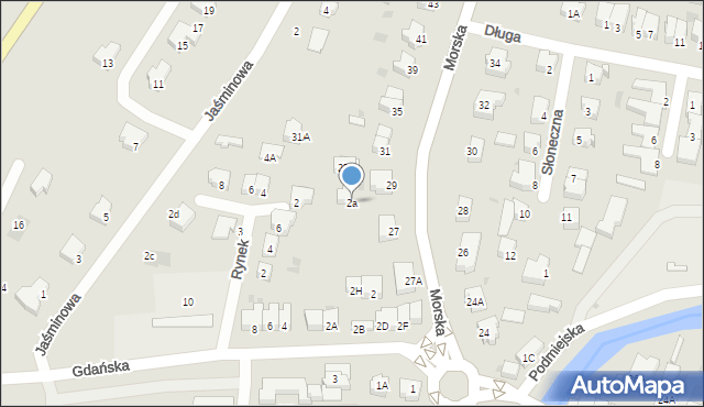 Nowy Dwór Gdański, Jaśminowa, 2a, mapa Nowy Dwór Gdański