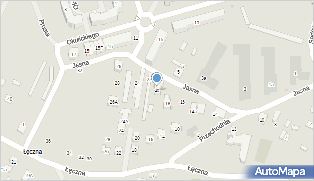 Nowy Dwór Mazowiecki, Jasna, 20, mapa Nowy Dwór Mazowiecki