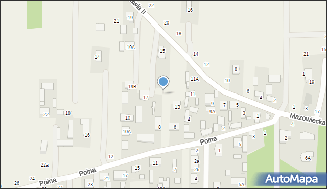 Nowy Kraszew, Jana Pawła II, 17a, mapa Nowy Kraszew