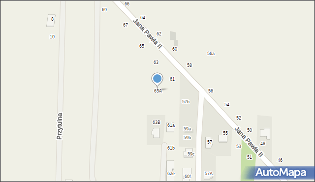 Nowy Kraszew, Jana Pawła II, 63A, mapa Nowy Kraszew