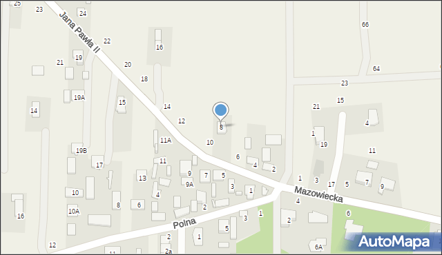 Nowy Kraszew, Jana Pawła II, 8, mapa Nowy Kraszew
