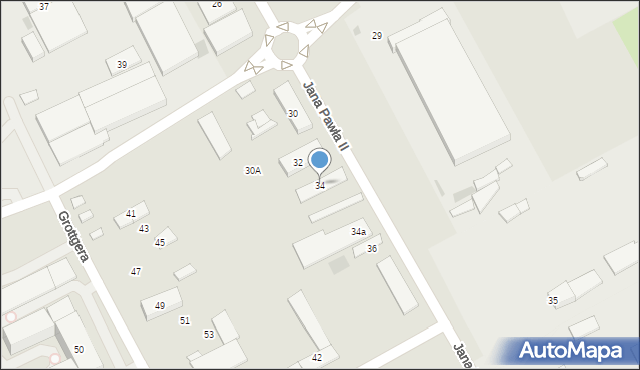 Nowy Sącz, Jana Pawła II, 34, mapa Nowego Sącza