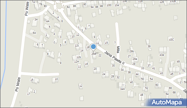 Nowy Targ, Jana Pawła II, 20A, mapa Nowego Targu