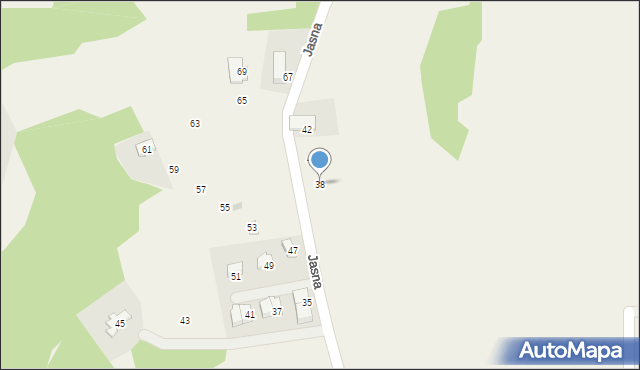 Ochojno, Jasna, 38, mapa Ochojno