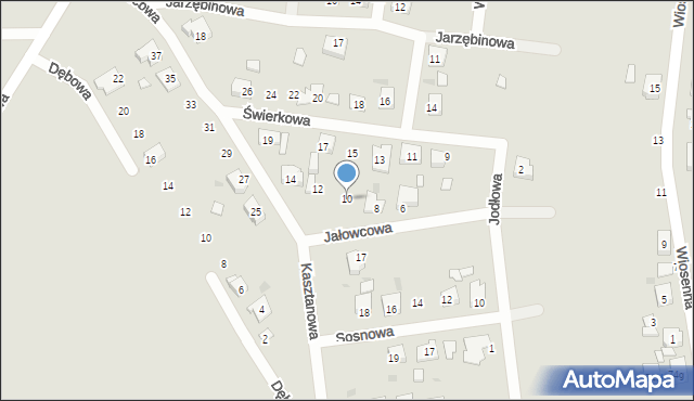 Odolanów, Jałowcowa, 10, mapa Odolanów