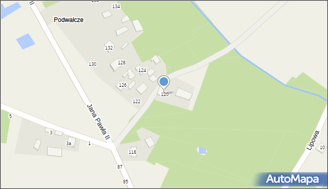 Odporyszów, Jana Pawła II, 120, mapa Odporyszów