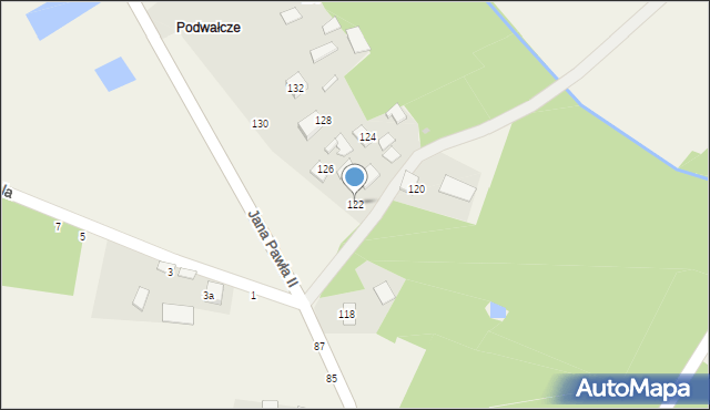 Odporyszów, Jana Pawła II, 122, mapa Odporyszów