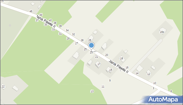 Odporyszów, Jana Pawła II, 23, mapa Odporyszów