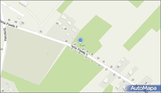 Odporyszów, Jana Pawła II, 42, mapa Odporyszów