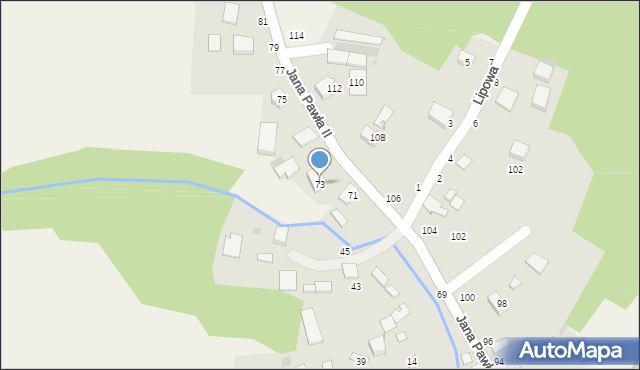 Odporyszów, Jana Pawła II, 73, mapa Odporyszów