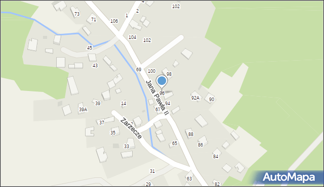 Odporyszów, Jana Pawła II, 96, mapa Odporyszów