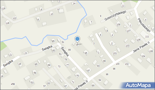 Odrzykoń, Jana Pawła II, 97, mapa Odrzykoń