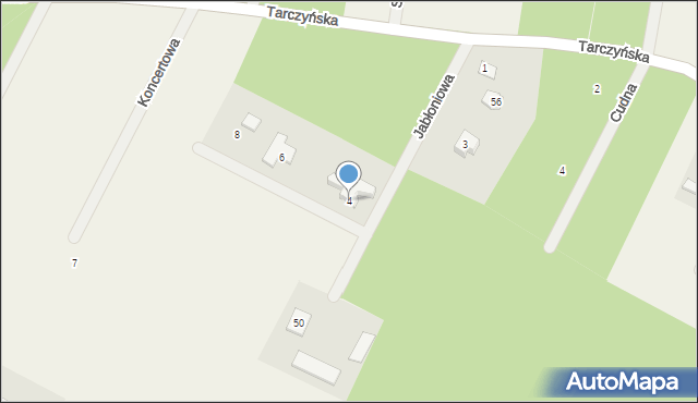 Ojrzanów, Jabłoniowa, 4, mapa Ojrzanów