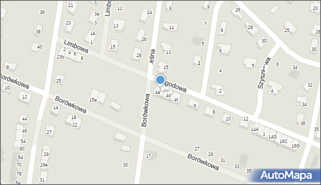 Oława, Jagodowa, 4b, mapa Oława