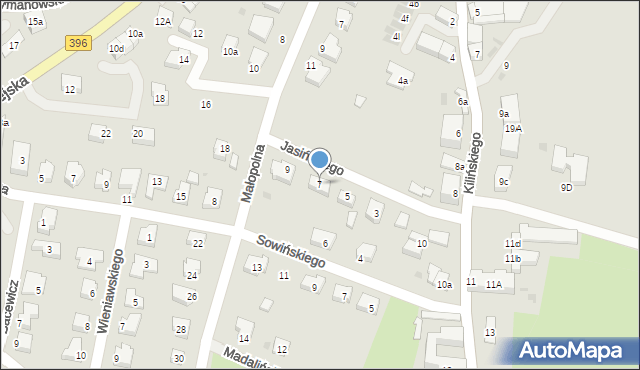 Oława, Jasińskiego Jakuba, gen., 7, mapa Oława