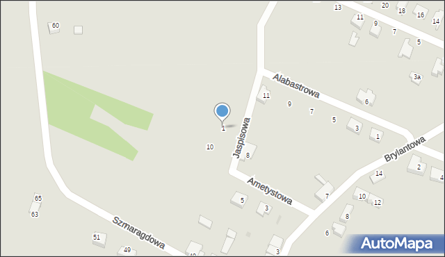 Oława, Jaspisowa, 1, mapa Oława