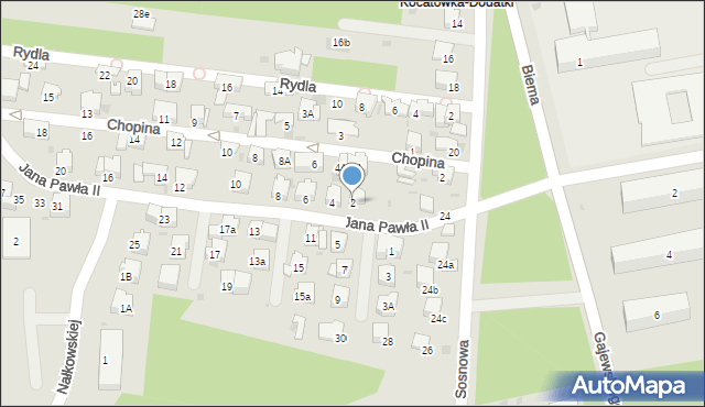 Olkusz, Jana Pawła II, 2, mapa Olkusz