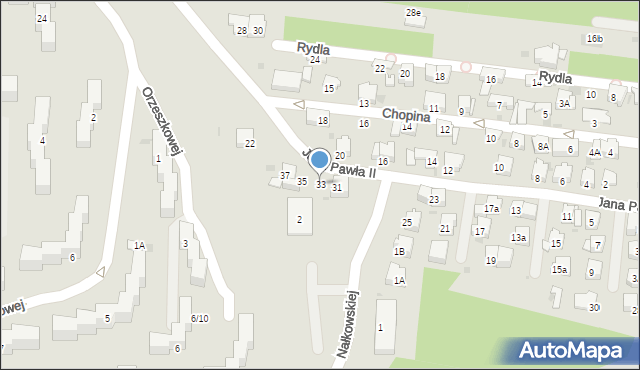 Olkusz, Jana Pawła II, 33, mapa Olkusz