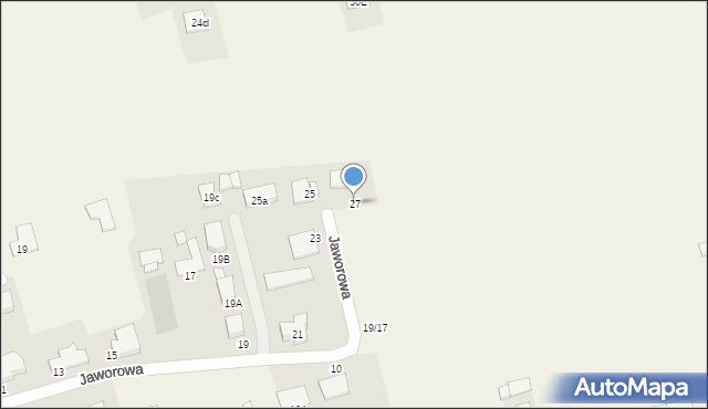 Olmonty, Jaworowa, 27, mapa Olmonty