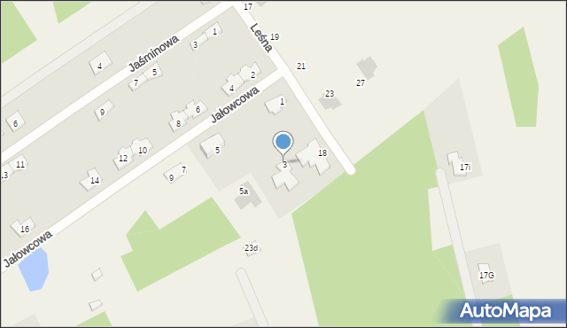 Olszewnica Stara, Jałowcowa, 3a, mapa Olszewnica Stara