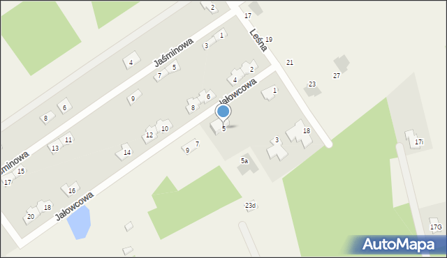 Olszewnica Stara, Jałowcowa, 5, mapa Olszewnica Stara