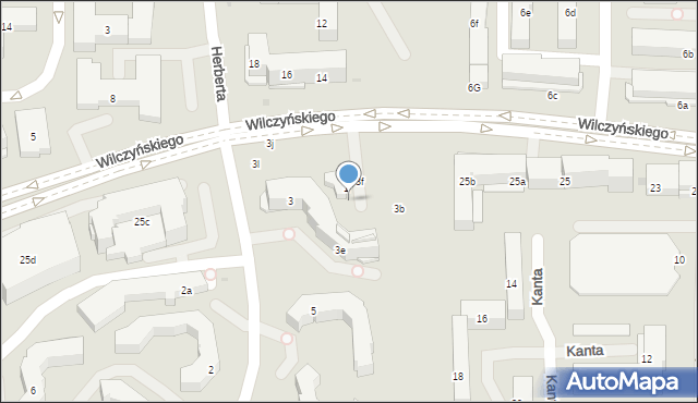 Olsztyn, Janowicza Jana, 3a, mapa Olsztyna