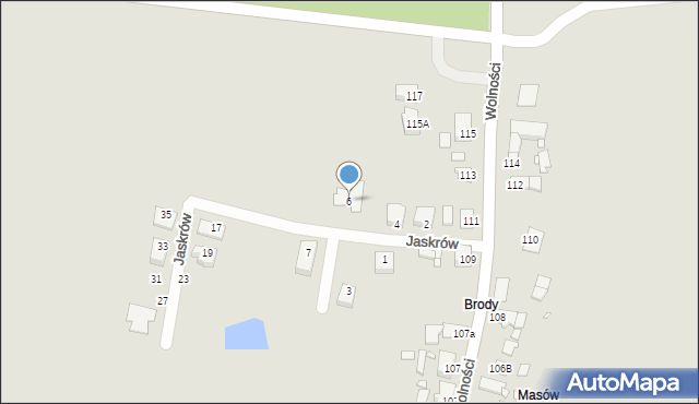 Opole, Jaskrów, 6, mapa Opola