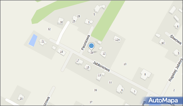 Opypy, Jabłoniowa, 14, mapa Opypy