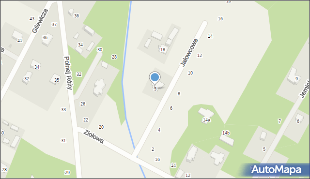 Opypy, Jałowcowa, 3, mapa Opypy