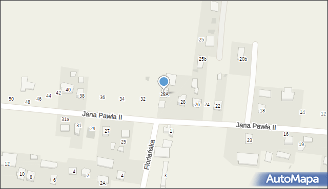 Orły, Jana Pawła II, 28A, mapa Orły