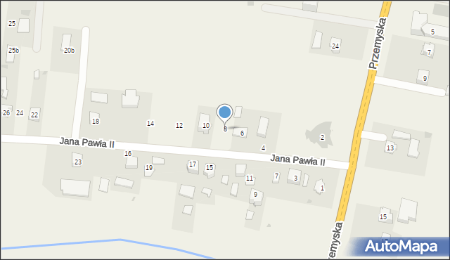 Orły, Jana Pawła II, 8, mapa Orły