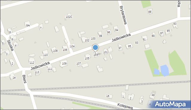 Orzesze, Jaśkowicka, 103, mapa Orzesze